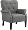 Yaheetech 1x Relaxsessel Loungesessel Cocktailsessel mit Holzbeinen Polstersessel Fernsehsessel Lehnstuhl, grau