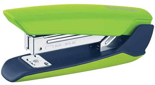 Berlingo Heftgerät, Bürotacker, 25 Blatt, No 24/6, 26/6, hochwertiges Metall mit Kunststoffgehäuse, für das Büro, das Home Office oder die Schule und Uni, Serie Hyper, grün