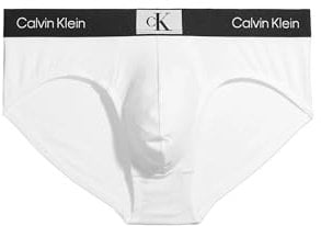Calvin Klein Hip Brief 000Nb3402A, Slip a vita bassa Uomo, Bianco (White), M