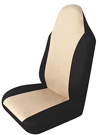 MoreChioce Sitzbezüge Auto Vordersitze, Universal Autositzbezüge Waschbarer Sitzschutz Autositzbezüge Schonbezüge Vorne Sitzschoner Autositz Schonbezug Vordersitzbezüge,Beige