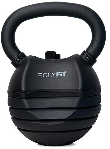 Polyfit Adjustable Kettlebell Weights for Home Gym | 30 lb
