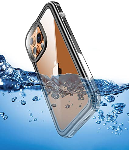 INF Hülle für iPhone 13/13 Pro wasserdichte Anti-Kratzer Handyhülle PET schwarz/grau