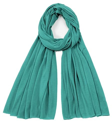 Van Der Rich ® - Einfarbiger Schal Weiche Stola 68cm*170cm - Damen (Türkis67)