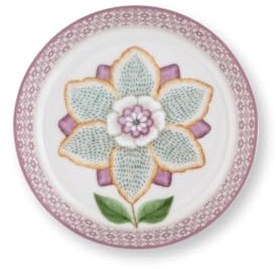 Pip Studio Lily&Lotus Teebeutelablage Weiss/lila 9cm