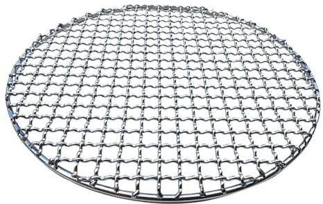 karelwui Griglia rotonda multiuso in acciaio inox per barbecue in acciaio inossidabile antiruggine design impilabile per barbecue rotondo per griglia/rete/griglia/griglia a vapore, 30 cm