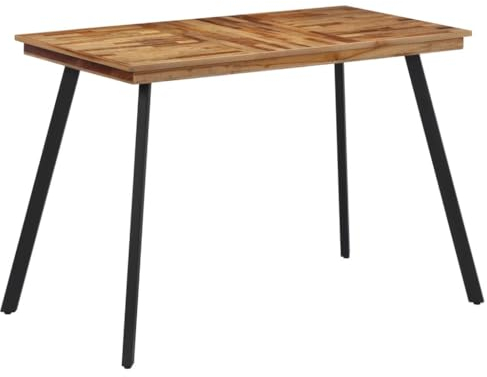 ZEYUAN Esstisch 120x62x76 cm Massivholz Teak, Küchentisch, Esszimmertisch, Dining Table, Kitchen Table, Esszimmer Tisch, Sitzecke, Essen Tisch - 358530