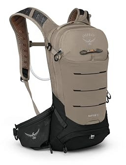 Osprey Raptor 10L Herren Mountainbike-Rucksack mit Hydraulik-Reservoir, Pediment Grey, Pediment Grey, Einheitsgröße, Mountainbike-Rucksack mit Hydraulik-Reservoir