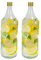 Ma Maison Set 2 Maxi Bouteilles en Verre Transparent 2 Litres pour Eau Pétillante et Naturelle Boissons en Verre Recyclable - Jus, Lait, Limonade, Liqueur - Vaisselle avec Bouchon en Verre Durable