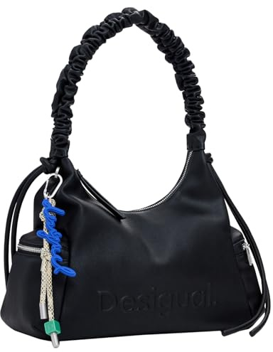 Desigual borsa a tracolla Montville Half Logo Shoulder Bag Black nero