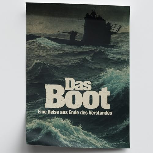 Dekomundo Das Boot Film Plakate Movie Poster Kino Klassiker als Kunstdruck zum Einrahmen, 40x60 cm