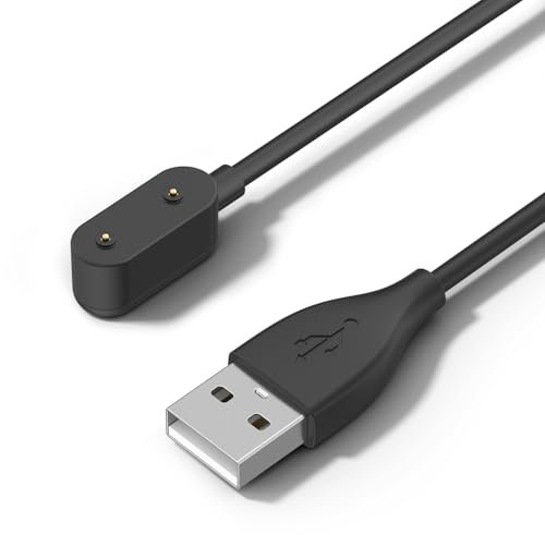 ZGCE Cargador para Huawei Watch Fit/Fit 2/Fit 3/Fit Mini, Huawei Band 9/8/7/6, Cargador Rápida Portátil con USB Cable 100cm, Negro