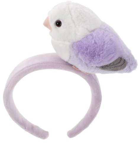 NIYANGLE Cerchietto per Chioma Pappagallo Lilla, Copricapo Adorabile e Comodo per Feste a Tema e Halloween, Accessorio Versatile per Cosplay e Compleanni