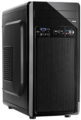 Inter-TECH MC-02 o. PSU Micro-ATX 1x 5,25 bis zu 3X 2,5 bis zu 2X 3,5 je 1x USB 2.0/3.0 inkl Cardreader