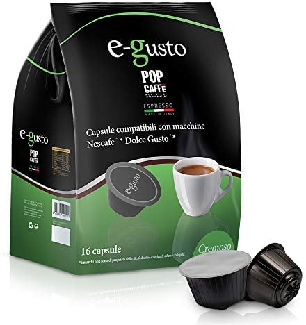 COMPATIBILE CON NESCAFE DOLCE GUSTO 96 capsule POP CAFFÈ E-GUSTO M. 2 CREMOSO cialde