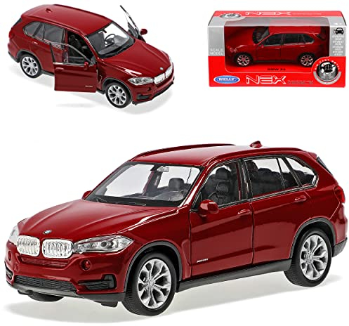 Welly B*M*W X5 F15 SUV Rot Ab 2013 ca 1/43 1/36-1/46 Modell Auto