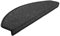 vidaXL 15x Treppenmatte Stufenmatte Stufenschoner Treppenschoner Treppenteppich Treppenschutz Matte Matten Teppich Halbrund Anthrazit 65x24x4 cm