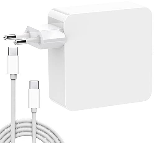 Cargador USB C, HUMTOOL 61W USB C Adaptador para Mac Book Pro, Cargador Tipo C de 61W incluye cable USB C Compatible con Mac Book Air/Pro/Retina, iPad Pro, iPhone 11/11 Pro/Pro Max, HUAWEI, SAMSUNG