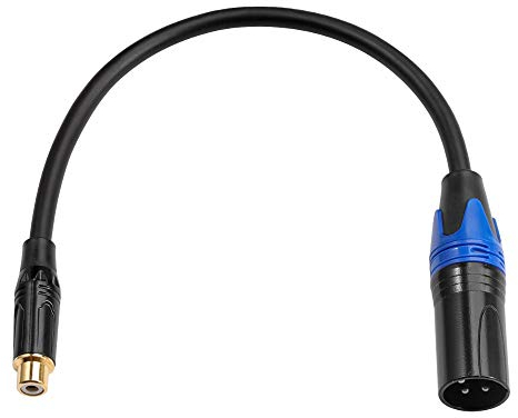 Disino Female RCA to XLR Male Cable,XLR to RCA Converter Gender Changer Audio Adapter Patch Cable - 3.3 feet