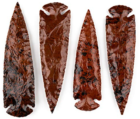 KVK Crystals Mahagoni-Obsidian 12,7 cm Indische Pfeilspitze Speer Point New Dragon Glas Projektpunkt