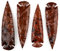 KVK Crystals Mahagoni-Obsidian 12,7 cm Indische Pfeilspitze Speer Point New Dragon Glas Projektpunkt