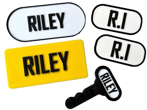 Cozy coupe car full Numberplate Set & Key Personalised - 3D printed - Toy Car - Children - Kids - Name - Garden Toys - First 1st Birthday Gift