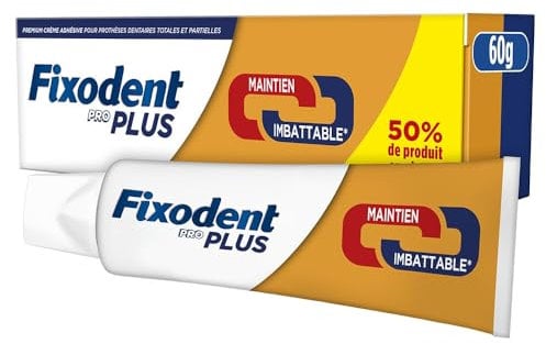 Fixodent Pro Plus - Mantenimento imbattibile, 60 g
