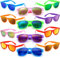 Dwenarry Bunte Party Sonnenbrille Set Retro Partybrille Vintage Verspiegelt Farbige Sonnenbrillen Multipack 80er Neon Party Brillen 12 Stücke