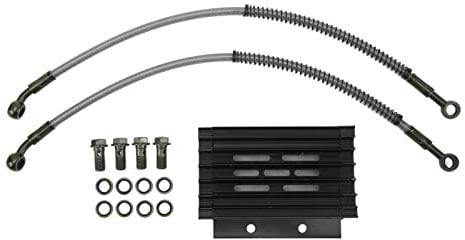 Pit Bike Oil Cooler Engine Oil Cooler Kit Oil Cooler Radiator Engine Cooling Hose Bolt Kit High Performance for Pit Dirt Bike ATV