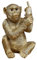 Gifts Direct 2 U Goldener Mittelfinger Fluchender Affe Ornament Home Figur groß