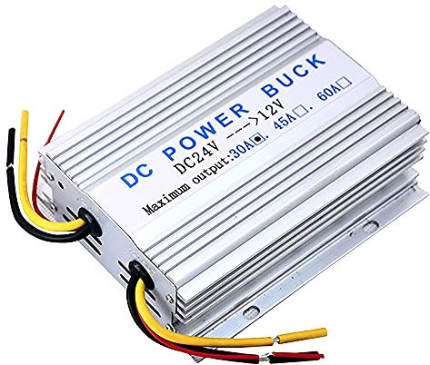 Staccatory Convertitore di Tensione Step-Down DC-DC Regolatore da 24V a 12V Trasformatore Riduttore da 30A Volt per Autoradio