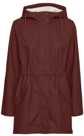 VERO MODA Vmmalou Chaqueta con Revestimiento Noos Corta, Fired Brick, XL para Mujer
