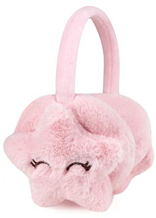 RUIXIA Ohrenschützer Flauschig Stern Design Winer Warm Ohrenwärmer Kopfbedeckungen Earmuffs Plüsch Ohrenschützer Kälteschutz Ohrband Warmhalten Accessoire Outdoor für Mädchen Jungen Damen