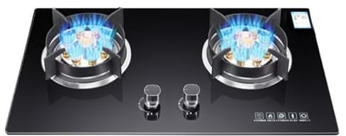 Propankocher, Tragbarer Propankocher Mit 2 Brennern, Gaskochfeld Aus Gehärtetem Glas, Maximal 15354 BTU For Imbisswagen Und Familienrestaurants (schwarz) (Color : NG, Size : Style 6)