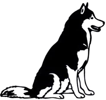 Husky Autoaufkleber, Lustige Reflektierender Auto Aufkleber Tier Karosserie Dekorative Aufkleber Wasserdicht Persönlichkeit Abziehbilder Aufkleber Hunde Autoaufkleber für Autos Fenster Wände