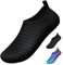 WateLves Wasserschuhe für Damen Herren Kinder Unisex Badeschuhe Schwimmschuhe Strandschuhe Schnelltrockend Aquaschuhe Surfschuhe Barfuss Schuhe Tw Schwarz 48/49 EU