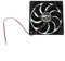 JZK Ventilador silencioso de 120 x 120 x 25 mm de 2 pines DC 24 V con cables, ventilador silencioso pequeño 12025 120 mm, ventilador de CC sin escobillas de 12 cm 24 V, ventilador de impresora 3D con