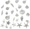 LEEQ 56PCS Metall Gemischte Charms zum Basteln - Ozean Tiere Anhänger Strand, Charm Armband Selber Machen,Charm Anhänger Schmuck Basteln,Schmuckherstellung Set, DIY Basteln