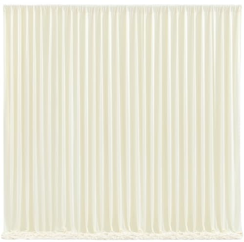 Wish Care Ivory Backdrop Curtains - 6 Panels, Wrinkle-Free, Polyester, Photography Drapes for Wedding, Baby Shower, Photo Background Decorations - 24 X10FT (Ivory)