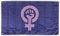 Flagge Feminist, groß, 150 x 90 cm, Flagge Feminist für Balkon mit 4 Ösen und 4 Kabelbindern (Feminist)