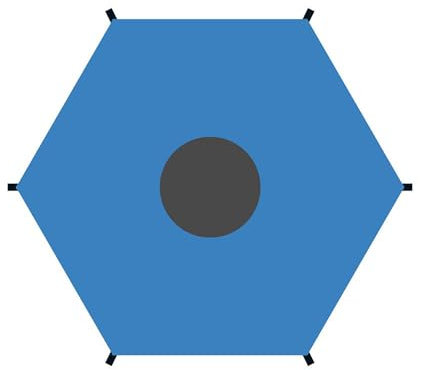 Hmtbet Outdoor Trampoline Cover Shade Tent Cover, 8ft 10ft 12ft 14ft 16ft Trampoline Sun Protection Trampolines Canopy for Outdoor Backyard Playground,6 rod,8FT