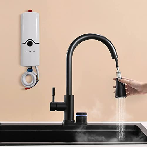 Pequeño calentador de agua eléctrico instantáneo calentador de agua instantáneo cabezal de ducha eléctrico ajustable inteligente sistema de termostato de ducha instantánea sin tanque para inodoros