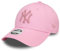 New Era New York Yankees Cap Kappe Frau Mädchen Metallic Logo pink 9Forty verstellbar MLB - One-Size