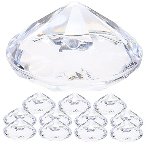 GETAJGHSD 12stücke Teiliges Diamant Tischkartenhaltern Elegante Platzkartenhalter Für Hochzeiten Partys Und Veranstaltungen Hochwertiges Mit Funkelndem Design Transparent