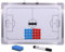 Glanhbnol Doppelseitige Fußball Vollfeld Taktiktafel Trocken Löschbares Brett Basketball Coaching Tafel Für Trainer Mit Marker