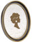 Tone Link. Ovaler Vintage-Bilderrahmen, 20,3 x 25,4 cm, luxuriöser antiker Bilderrahmen mit Glasfront, Tisch-Wandbehang, Schwarz und Gold