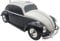 Retro Beetle Car Bluetooth Speaker FM Radio with LED RGB Lights USB AUX 3.5MM TF Card (Black)