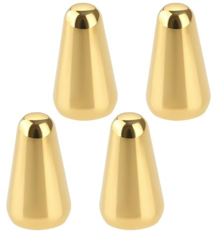LT Easiyl 4pcs Interruptor de Pastilla de 5 Posiciones para Guitarra Perilla de Interruptor Compatible con Fender Strats Compatible con Guitarras ST Compatible con Oak Grigsby (Dorado)