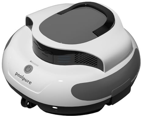 AquaGuard SE Robot aspirateur de piscine sans fil, double moteurs de 30 W, auto-stationnement, autonomie de batterie de 120 minutes pour piscines jusqu'à 12 m
