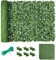YCOLX Künstliche Hecke Sichtschutz Aus Kunststoff Gartenzaun Künstlicher Efeu Zaun Sichtschutz(1.5x3m)
