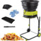 Gartenhäcksler Häcksler Schredder (2500 W,Wartungsarm,Transporträder,überlastsicherung,54cmGroße Trichteröffnung,Fangsack Und Zuführhilfe),Powercord×30m